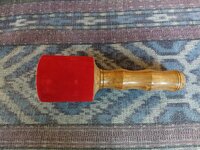 Holzschlägel - Leder groß