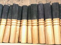 Schlägel Holz-Leder klein schwarz